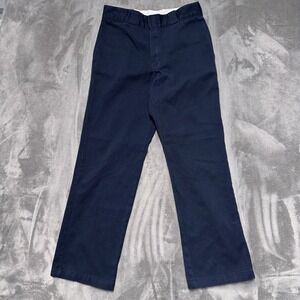 Dickies 874 Original Fit Flex Pants Mens 30x30 Navy Blue Workwear Chino Skater
